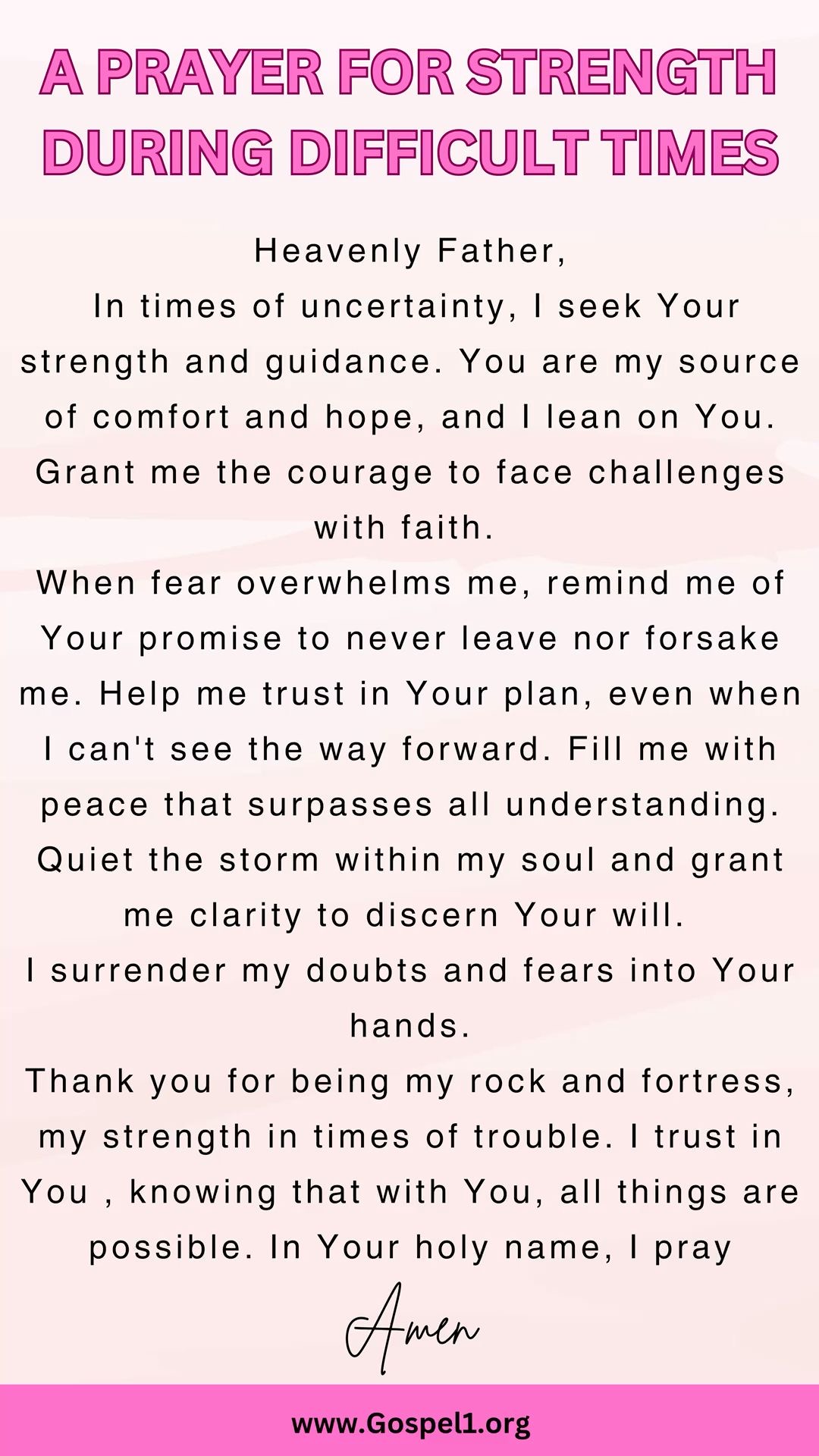 Powerful Prayers For Strength During Difficult Times