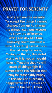 Full serenity prayer 