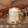 Psalm 18:32 - It is God who arms me with strength and keeps my way secure - Scented Soy Candle, 9oz - Image 26