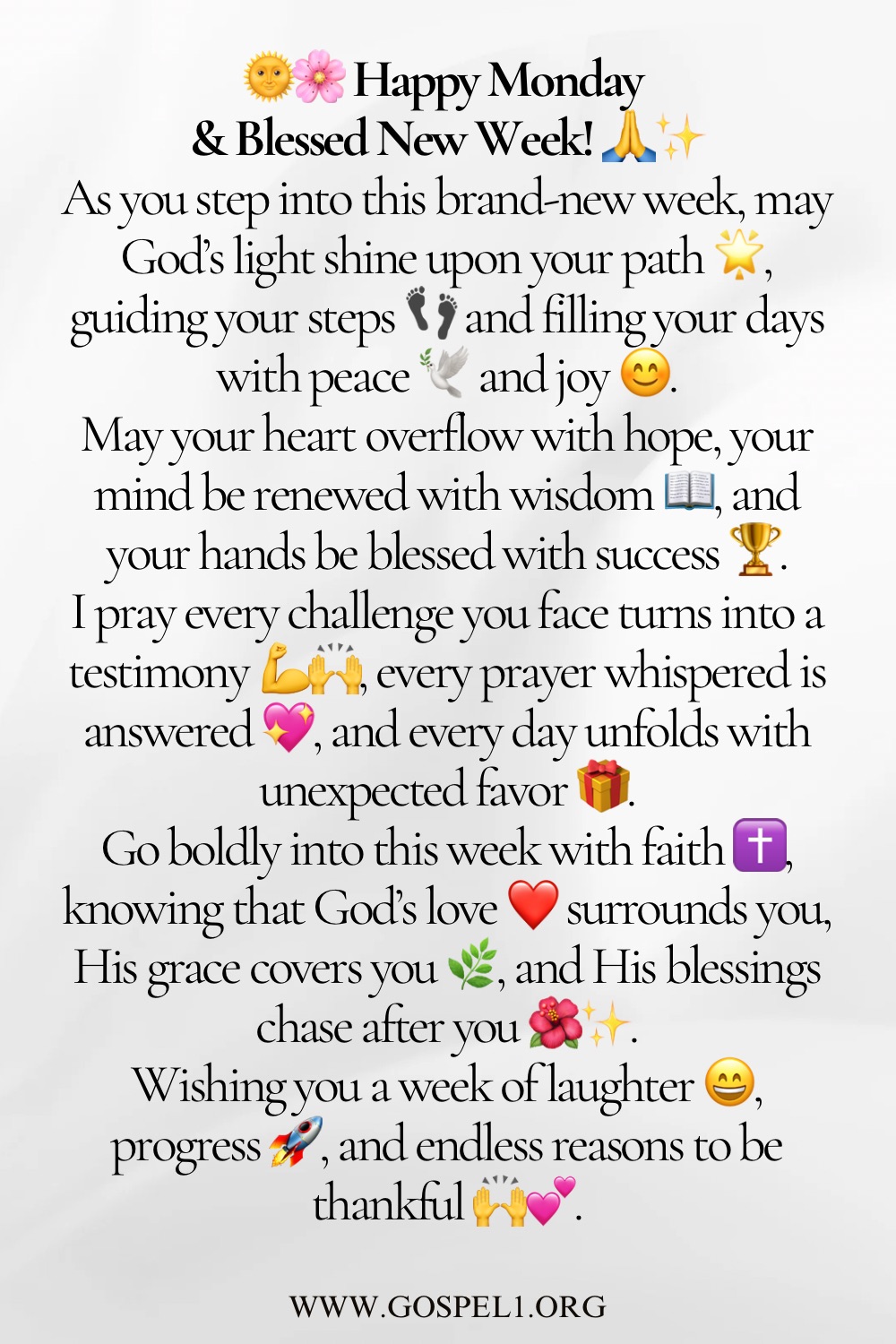60 Monday Blessings and Prayers to Start Your Week Right - Gospel1.org