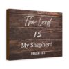 Psalm 23:1 “The Lord is My Shepherd” Matte Canvas Wall Art