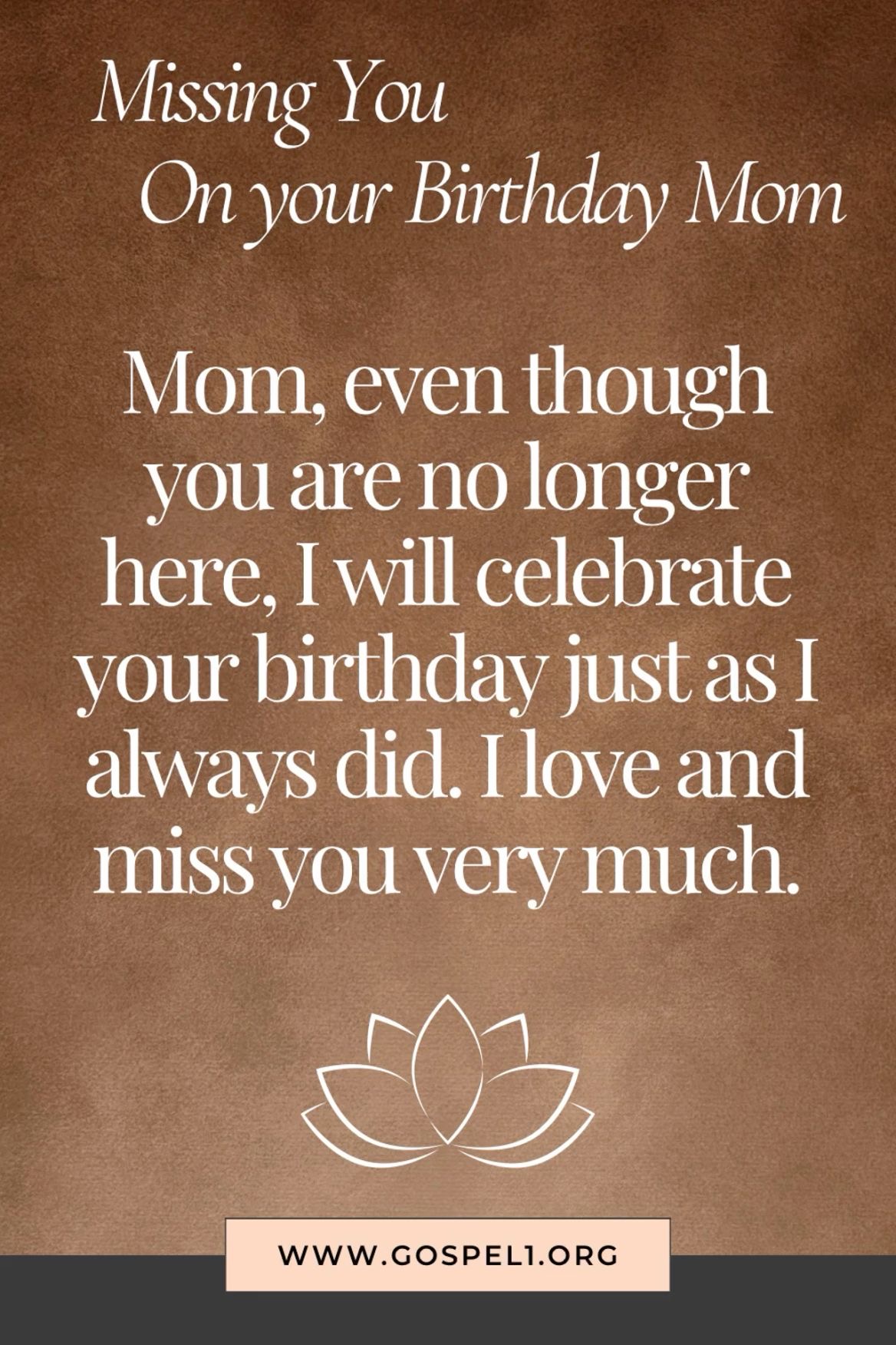Heartfelt Birthday Wishes for Mom in Heaven - Gospel1.org